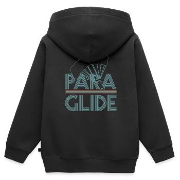 Paragliding - Kinder Premium Organic Zip Hoodie - Schwarz - Hinten - AI Model Kid Male (0cm)