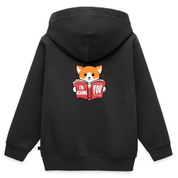 Psychologie Psychotherapeut Geschenk I Psychiater - Kinder Premium Organic Zip Hoodie - Schwarz - Hinten - AI Model Kid Male (0cm)
