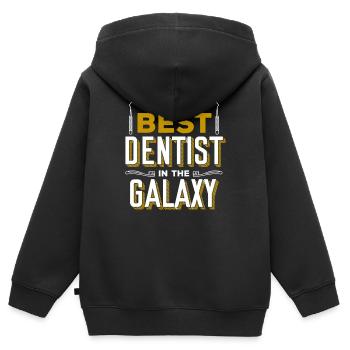 Dentist Dentist - Kids Premium Organic Zip-up Hoodie - black - Back - AI Model Kid Male (0cm)
