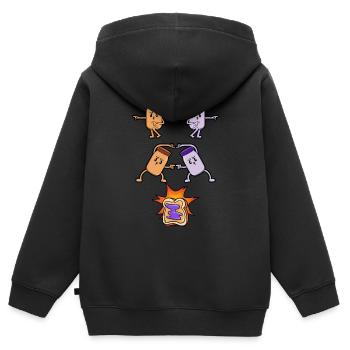 Erdnussbutter Marmelade Jelly Fusion Anime Manga - Kinder Premium Organic Zip Hoodie - Schwarz - Hinten - AI Model Kid Male (0cm)
