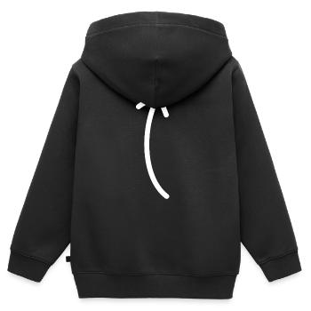 An arrow up - Kids Premium Organic Zip-up Hoodie - black - Back - AI Model Kid Male (0cm)