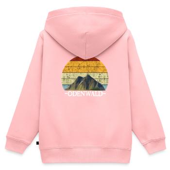 Odenwälder Odenwald Geschenk - Kinder Premium Organic Zip Hoodie - Rosa - Hinten - AI Model Kid Female (0cm)