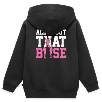 Cheerleading - Sweat Premium à capuche zippé enfant bio - noir - Dos - AI Model Kid Male (0cm)
