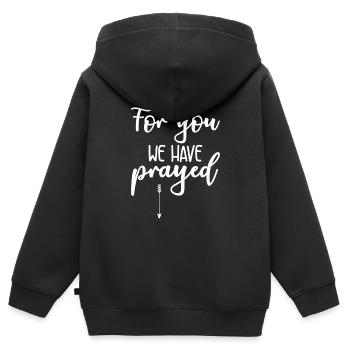 grossesse - Sweat Premium à capuche zippé enfant bio - noir - Dos - AI Model Kid Male (0cm)