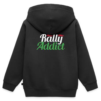 Rallye Und Motorsport - Kinder Premium Organic Zip Hoodie - Schwarz - Hinten - AI Model Kid Male (0cm)