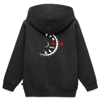 Shoot Manual Photography Lovers - Kinder Premium Organic Zip Hoodie - Schwarz - Hinten - AI Model Kid Male (0cm)