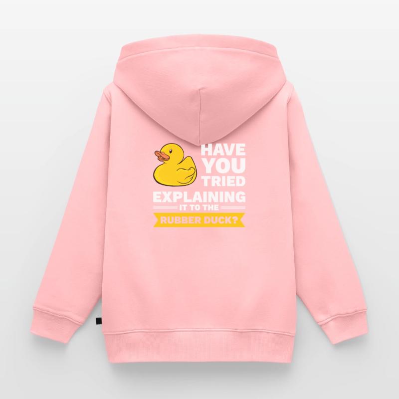 Programmierer Gummiente Debug Kinder Premium Organic Zip Hoodie
