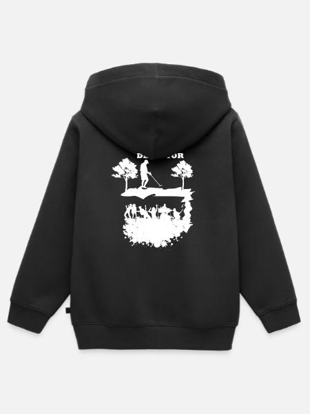 Détecteur de métaux Heavy Metal Metalcore Gift - Sweat Premium à capuche zippé enfant bio - noir