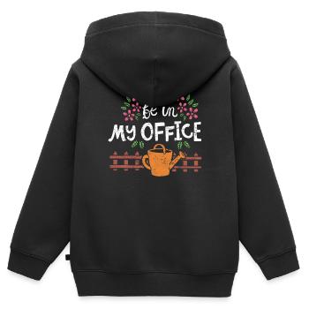 Gartenarbeit - Kinder Premium Organic Zip Hoodie - Schwarz - Hinten - AI Model Kid Male (0cm)