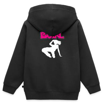 Breakdance Bboying Gift I Breakdance - Sweat Premium à capuche zippé enfant bio - noir - Dos - AI Model Kid Male (0cm)