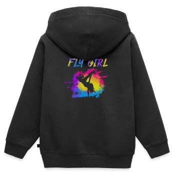 Breakdance Bboying Gift I Breakdance - Sweat Premium à capuche zippé enfant bio - noir - Dos - AI Model Kid Male (0cm)