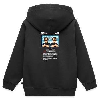 IT Security Definition Computersicherheit Trojaner Geschenk - Kinder Premium Organic Zip Hoodie - Schwarz - Hinten - AI Model Kid Male (0cm)