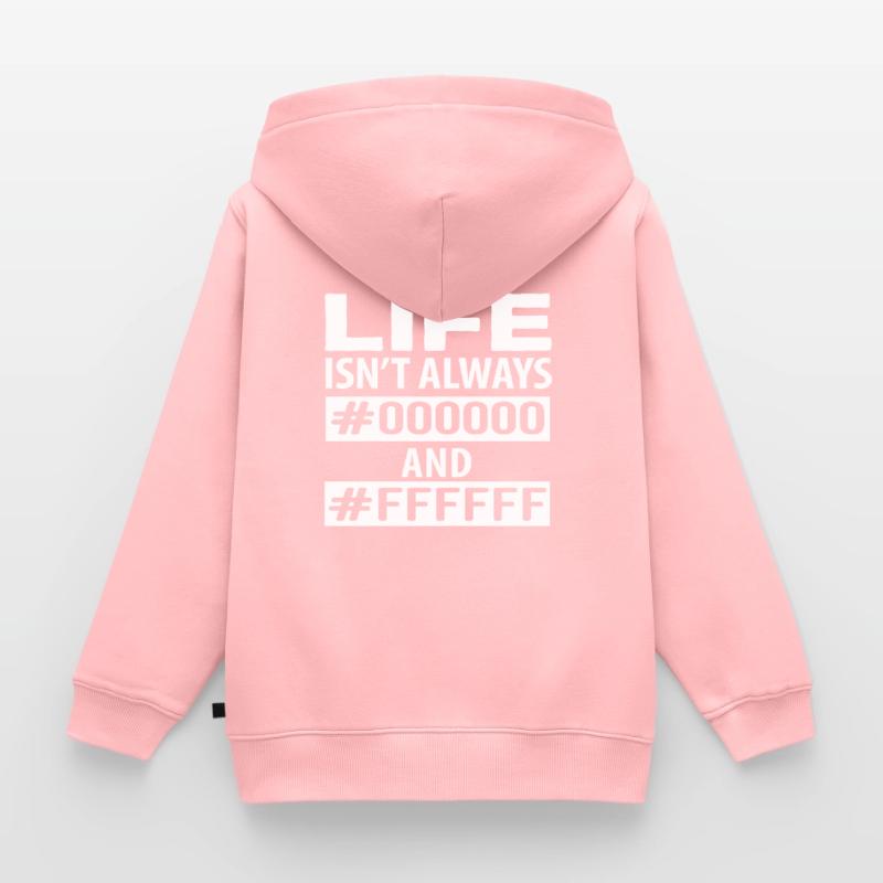 Programmer color code Funny Kids Premium Organic Zip-up Hoodie