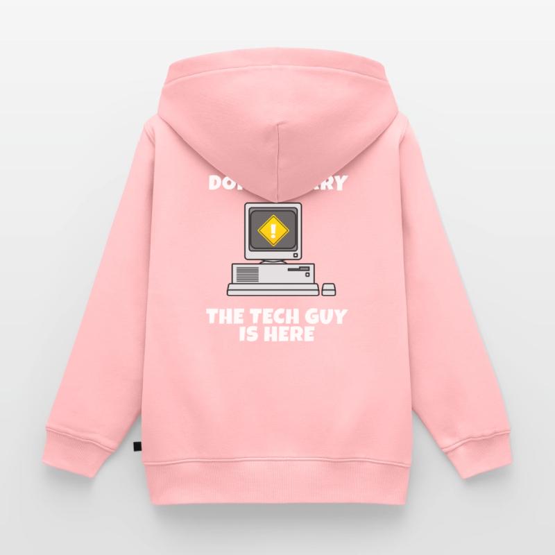 Exécuter cmd | Nerd informatique | Concepteur web | CSS | exe Sweat Premium à capuche zippé enfant bio