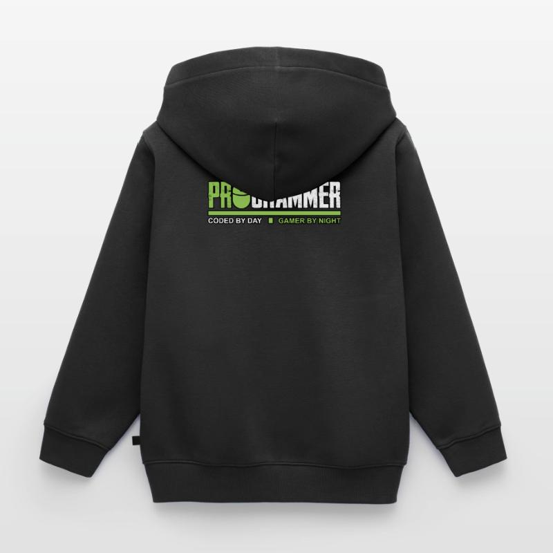 ProGrammer Gamer Programmierer Nerd PC Geschenk Kinder Premium Organic Zip Hoodie