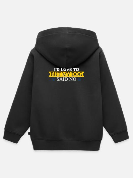 Hundebesitzer - Kinder Premium Organic Zip Hoodie - Schwarz
