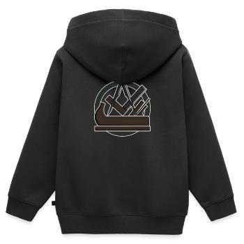 Schreiner Tischler Zunftzeichen Zunft Geschenk - Kinder Premium Organic Zip Hoodie - Schwarz - Hinten - AI Model Kid Male (0cm)