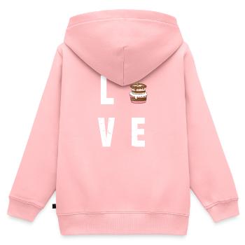 Kuchen Torte Törtchen Backen Bäcker Konditor Cake - Kinder Premium Organic Zip Hoodie - Rosa - Hinten - AI Model Kid Female (0cm)