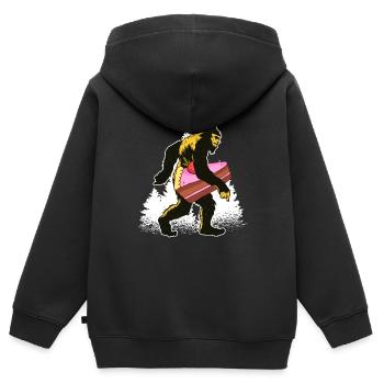 Kuchen Torte Törtchen Backen Bäcker Konditor Cake - Kinder Premium Organic Zip Hoodie - Schwarz - Hinten - AI Model Kid Male (0cm)