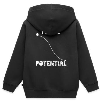 Physics Physicist Physicist Teacher - Kids Premium Organic Zip-up Hoodie - black - Back - AI Model Kid Male (0cm)