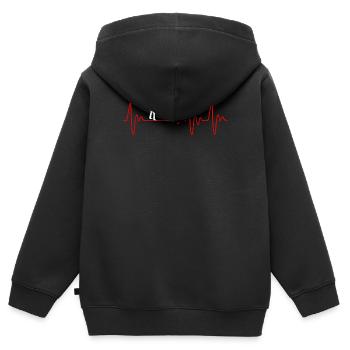 Billiard Bday Gift Idea - Kinder Premium Organic Zip Hoodie - Schwarz - Hinten - AI Model Kid Male (0cm)