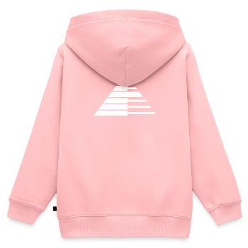 organ - Kids Premium Organic Zip-up Hoodie - rose - Back - AI Model Kid Female (0cm)