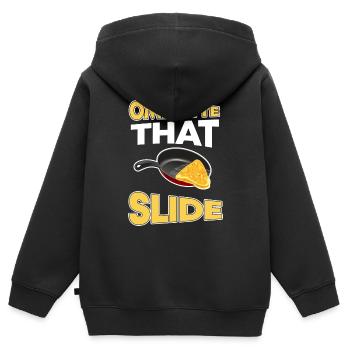 Funny Egg Puns Breakfast Omelette That Slide - Kids Premium Organic Zip-up Hoodie - black - Back - AI Model Kid Male (0cm)