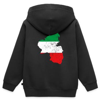 nordrhein westfalen - Kinder Premium Organic Zip Hoodie - Schwarz - Hinten - AI Model Kid Male (0cm)