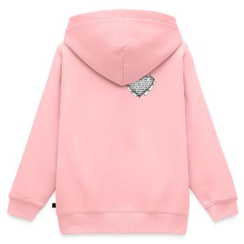 Buch Fan Geschenk Bücher Leseratte - Kinder Premium Organic Zip Hoodie - Rosa - Hinten - AI Model Kid Female (0cm)