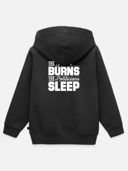 Bauernprotest Landwirt Demonstration - Kinder Premium Organic Zip Hoodie - Schwarz