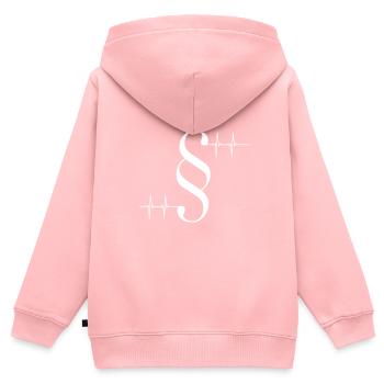 Jura Student Anwalt - Kinder Premium Organic Zip Hoodie - Rosa - Hinten - AI Model Kid Female (0cm)