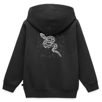 Schlange Chinesisches Sternzeichen - Kinder Premium Organic Zip Hoodie - Schwarz - Hinten - AI Model Kid Male (0cm)