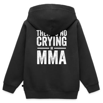 MMA Mixed Martial Arts Martial Arts UFC Gift - Kids Premium Organic Zip-up Hoodie - black - Back - AI Model Kid Male (0cm)