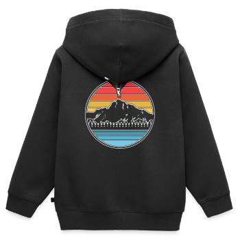 Paragliding - Kinder Premium Organic Zip Hoodie - Schwarz - Hinten - AI Model Kid Male (0cm)