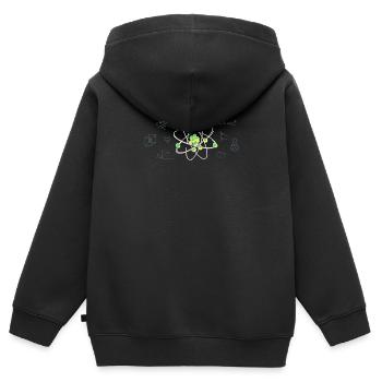 physicist - Kids Premium Organic Zip-up Hoodie - black - Back - AI Model Kid Male (0cm)