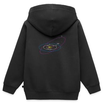 Astronomie - Kinder Premium Organic Zip Hoodie - Schwarz - Hinten - AI Model Kid Male (0cm)