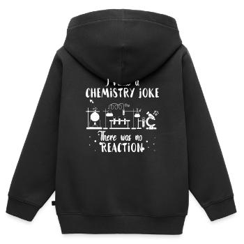 Chemiker Witz - Kinder Premium Organic Zip Hoodie - Schwarz - Hinten - AI Model Kid Male (0cm)
