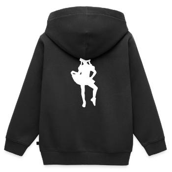 Karneval Garde Tanzen - Kinder Premium Organic Zip Hoodie - Schwarz - Hinten - AI Model Kid Male (0cm)