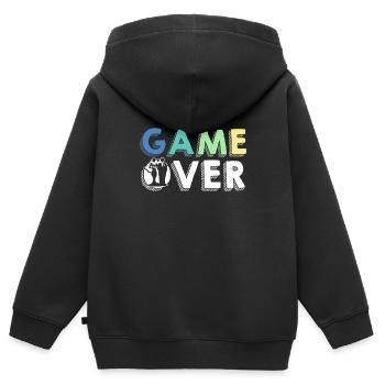 Junggesellenabschied - Kinder Premium Organic Zip Hoodie - Schwarz - Hinten - AI Model Kid Male (0cm)
