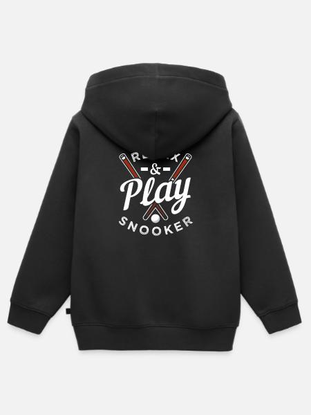 Relax & Play Snooker - Kinder Premium Organic Zip Hoodie - Schwarz
