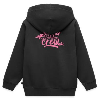 Summer vacation trip summer vacation trip - Kids Premium Organic Zip-up Hoodie - black - Back - AI Model Kid Male (0cm)