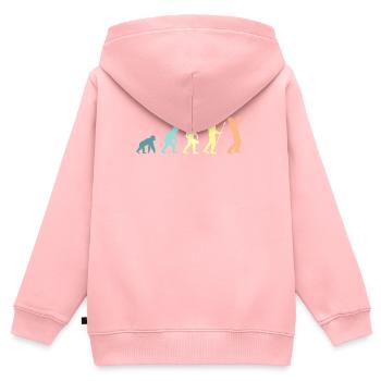Evolution trumpet trumpeter - Kids Premium Organic Zip-up Hoodie - rose - Back - AI Model Kid Female (0cm)