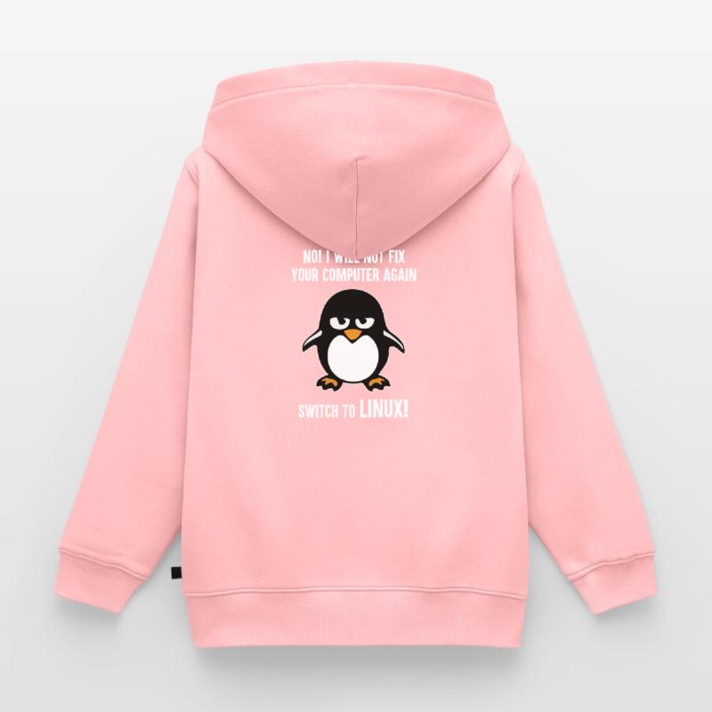 Programmieren Informatik Geschenk · Linux Kinder Premium Organic Zip Hoodie