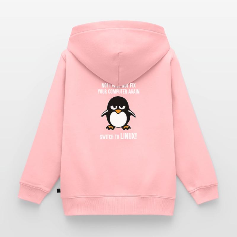 Programmieren Informatik Geschenk · Linux Kinder Premium Organic Zip Hoodie