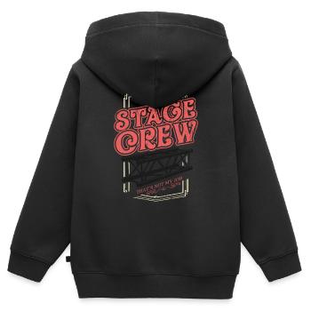 STAGE CREW CREW Show Geschenk Veranstaltungstechni - Kinder Premium Organic Zip Hoodie - Schwarz - Hinten - AI Model Kid Male (0cm)