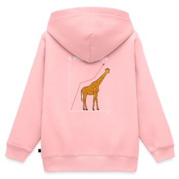 Math student math nerd teacher - Kids Premium Organic Zip-up Hoodie - rose - Back - AI Model Kid Female (0cm)
