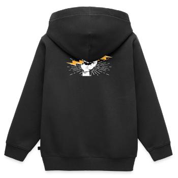 Elektriker - Kinder Premium Organic Zip Hoodie - Schwarz - Hinten - AI Model Kid Male (0cm)