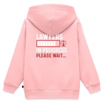 Jura Rechtswissenschaften Student - Kinder Premium Organic Zip Hoodie - Rosa - Hinten - AI Model Kid Female (0cm)