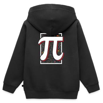 mathematics - Kids Premium Organic Zip-up Hoodie - black - Back - AI Model Kid Male (0cm)