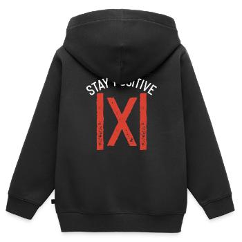 Formules mathématiques - Sweat Premium à capuche zippé enfant bio - noir - Dos - AI Model Kid Male (0cm)